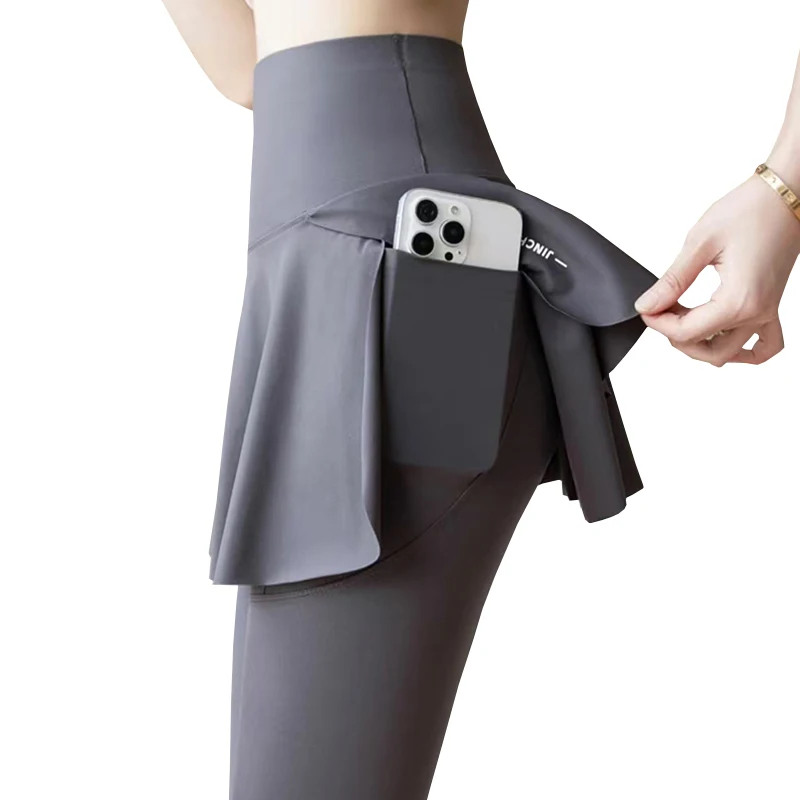 Golf Women's Clothing Winter New Outdoor Quick drying Sports Pants Skirt Warm Velvet Bottom Pants Versatile Elastic Short Skirt