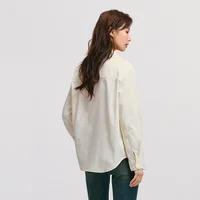 SEMIR-Chemise Mi-Longue en Pur Coton pour Femme, Haut à Manches sulfen Velours Côtelé, Nouvelle Collection Hiver 2024 6