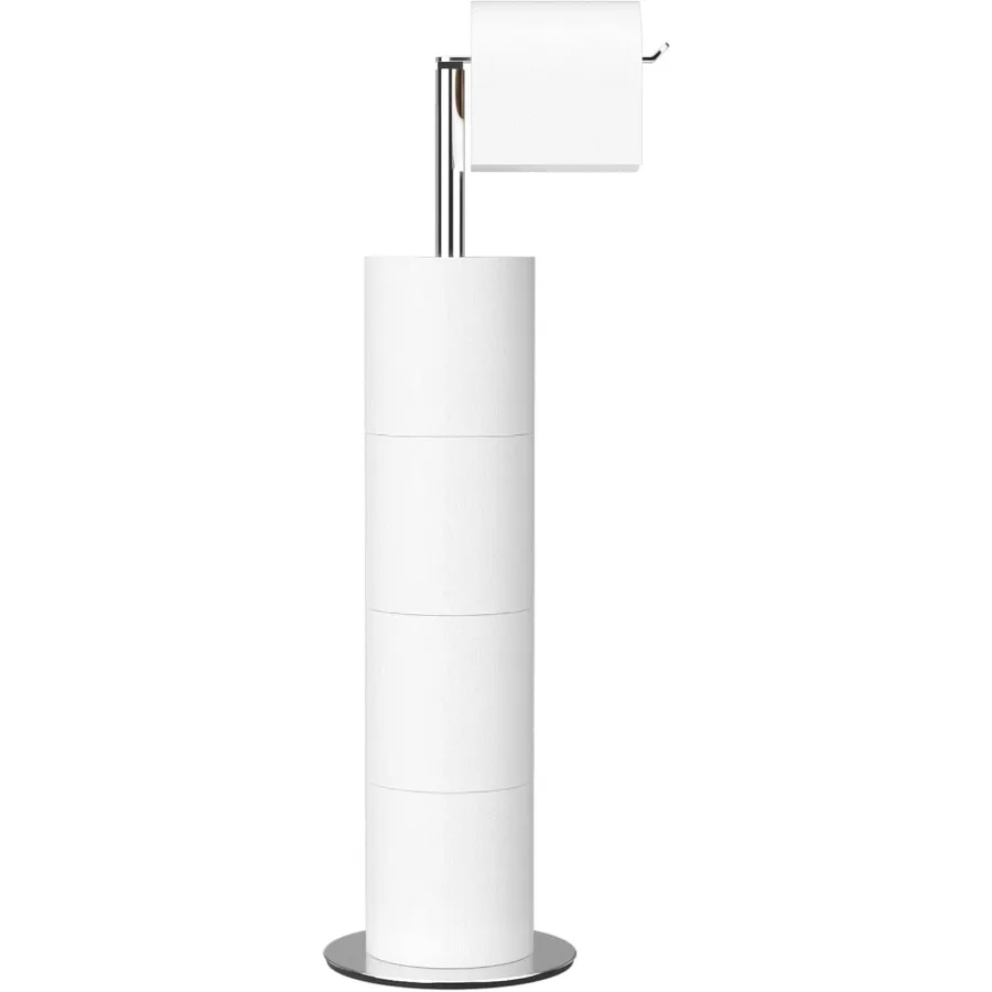 Stainless Steel Free Standing Toilet Paper Holder Dispenser