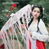 New Bamboo Oiled Paper Umbrella Women Tassels Yarn Ribbon Hanfu Umbrella Woman Parasol  Retro Performing Japanese Chinese Style 6