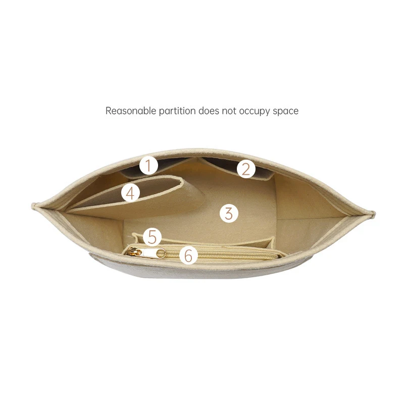 Bag Organizer For Longchamp Small Tote Bag Storage Bag The Liner Bag Felt Purse Insert Handbag Liner Bag Accessories