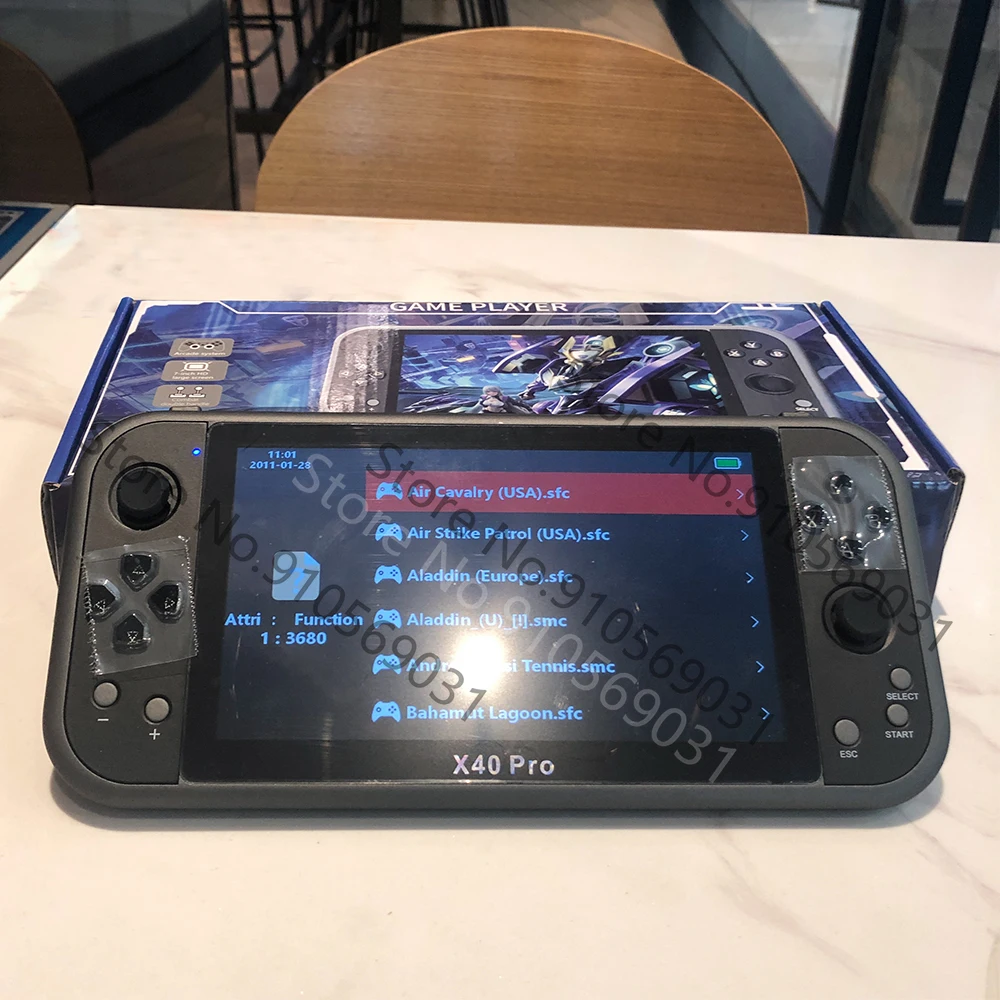 X40Pro 7 inch 16G classic retro dual handheld dual rocker video game console inch HD large screen handheld TV game console