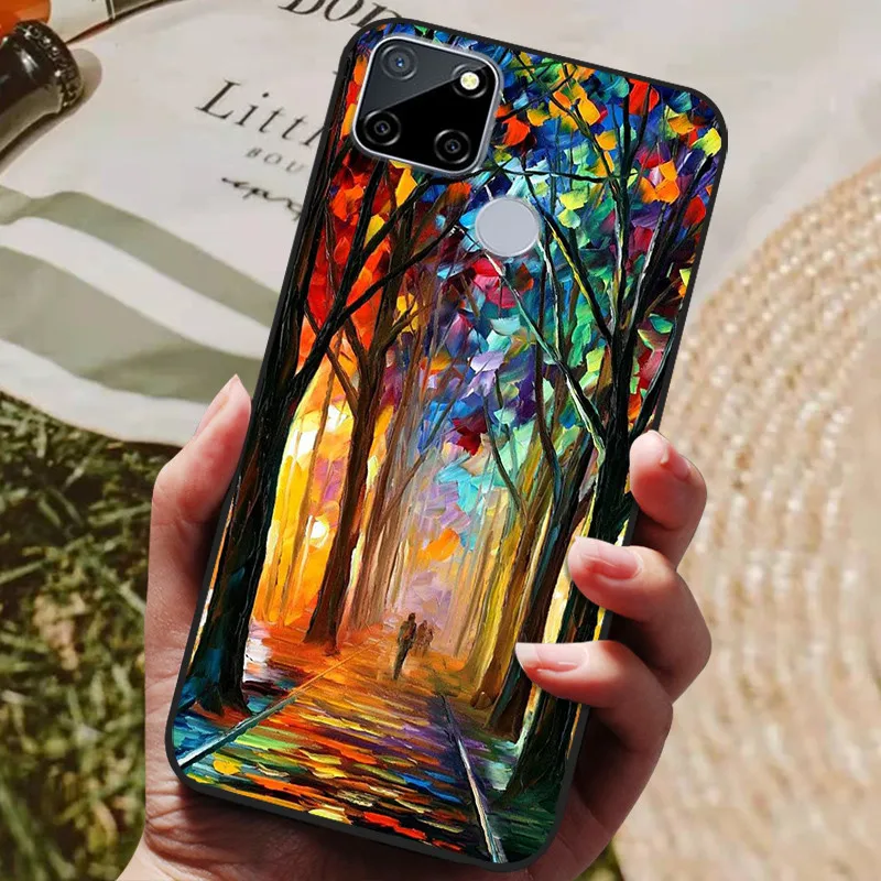 Premium Silicone Back Cover – Artistic Design for Enhanced Grip and Protection