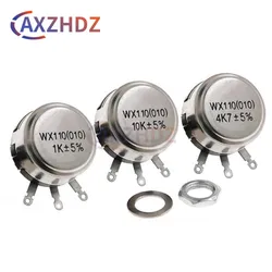 Adjustable Wire - Wound Potentiometer with 6mm Metal Shaft - 1W, 22Ω to 22KΩ Range - 22K