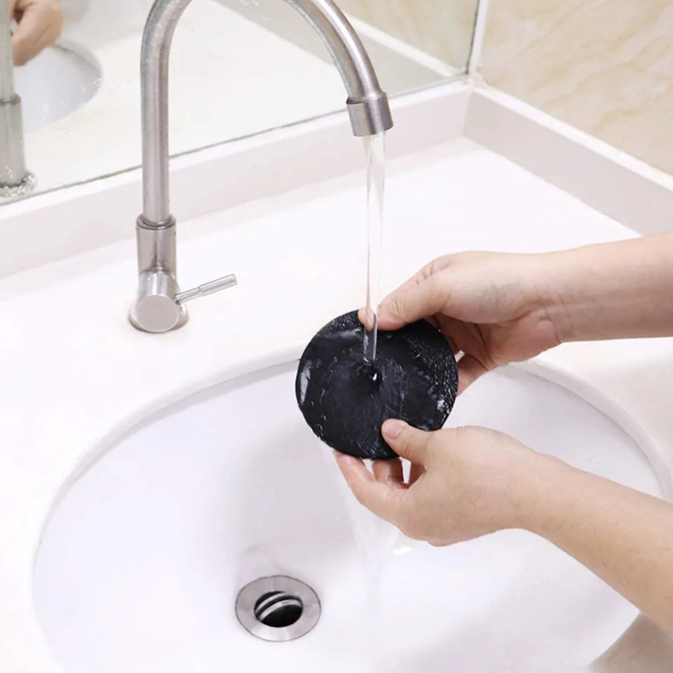 Sottobicchieri in feltro nero, motivo floreale V3, 3 – 60 cm
