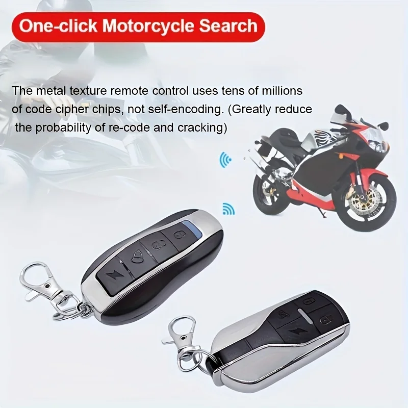 Waterproof Motorcycle Alarm System motorcycle alarm bike alarm anti theft alarm 125db 12V Remote Control Horn Warner