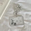 MINKYS New Arrival Cool Aluminium Alloy Metal Kpop Photocard Holder Bead Chain Photo Card Holder Kawaii School Stationery 3