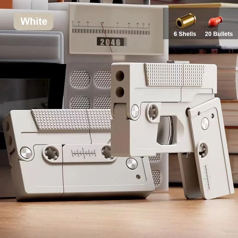 Shell Ejecting Folding Toy Gun Cassette Tape Toy Guns That Look Real Birthday gifts Dropshiping 4