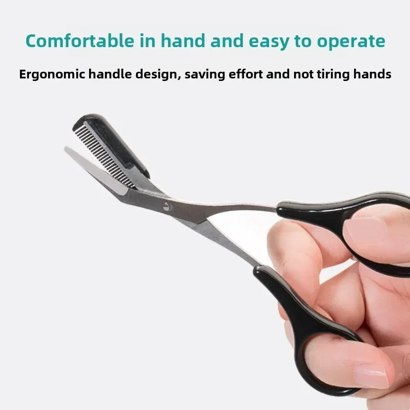 1Pc Safe Eyebrow Trimmer Scissors with Comb Makeup Tool eyebrow trimmer set,eyebrow scissors,eyebrow trimmer