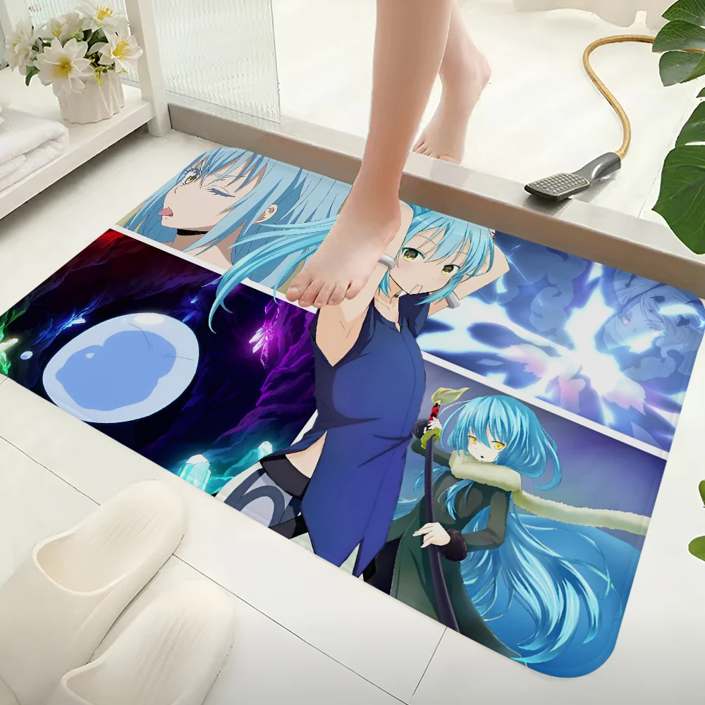 Demon Slime Rimuru Tempest Hallway Carpet Non-Slip Laundry Room Mat Laundry Decor Balcony Child Living Room Toilet Rug 3