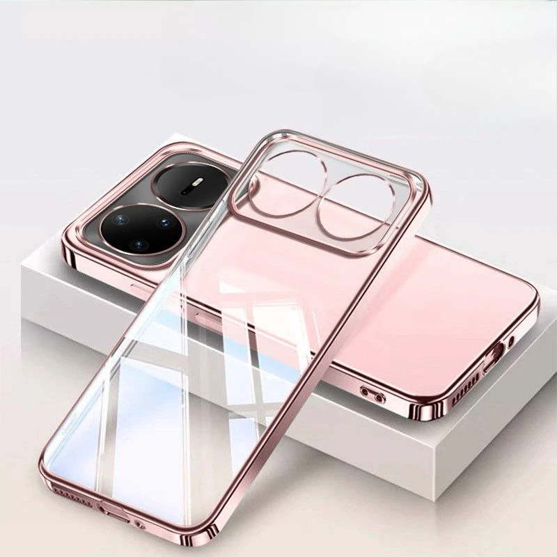 Deluxe Plated Transparent Silicone Ultra Thin TPU Bumper Case