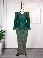 Robes africaines de luxe pour femmes, élégantes, manches longues, Maxi, Ankara Dashiki, tenues de soirée de mariage, grande taille 2