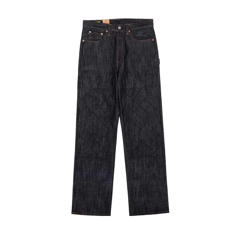 BOB DONG Double Knee Heavyweight Denim Carpenter Pants Indigo Utility Logger Jean 5