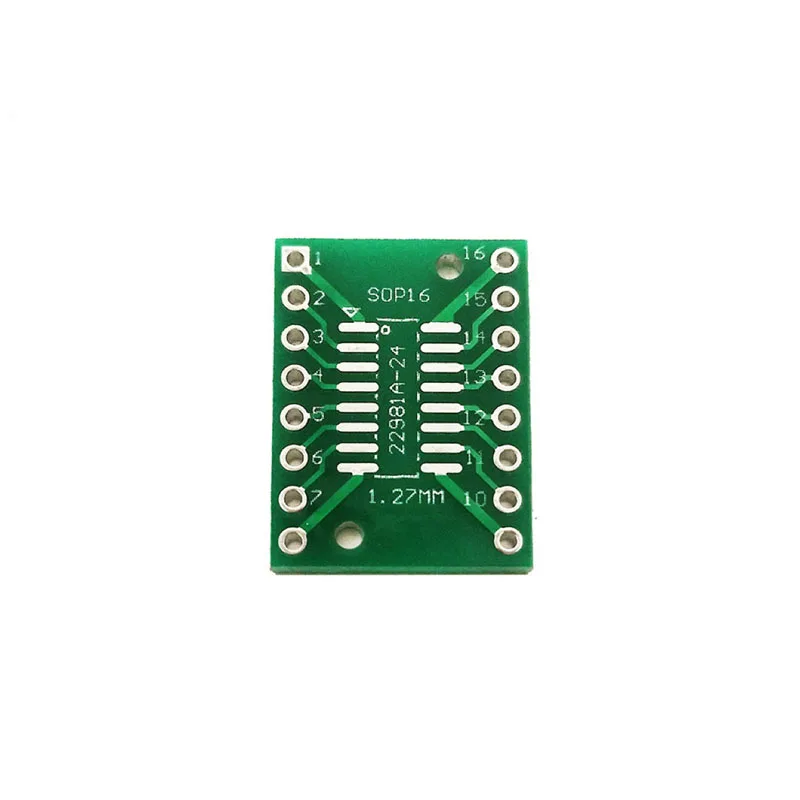 10pcs TSSOP16 SSOP16 SOP-16 SOP16 to DIP16 Transfer Board DIP Pin Board Pitch Adapter