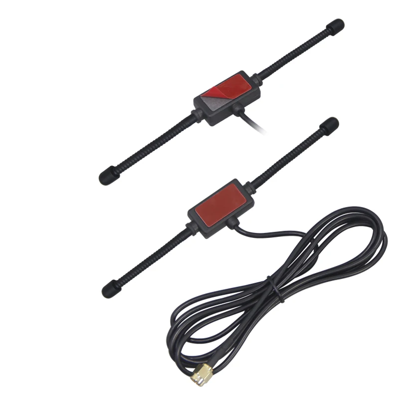 맞춤형 혼 패치 공중 안테나, SMA 수형 플러그 안테나, 1.5m, 3M 케이블, RG174, 400-433MHZ, 433MHz, 2개