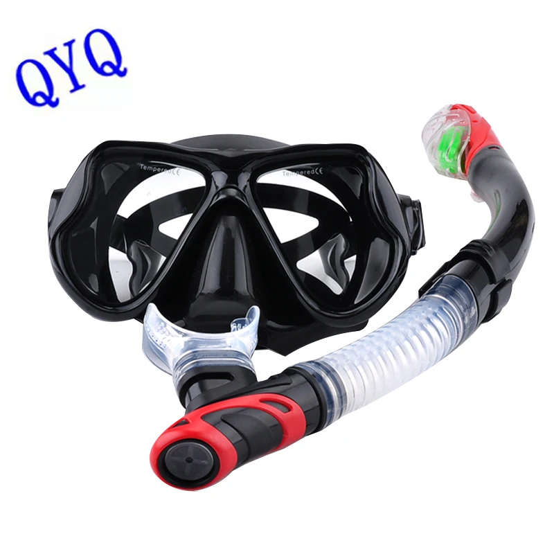 Professional underwater diving mask scuba diving goggles all-dry Snorkel mask snorkeling equipment