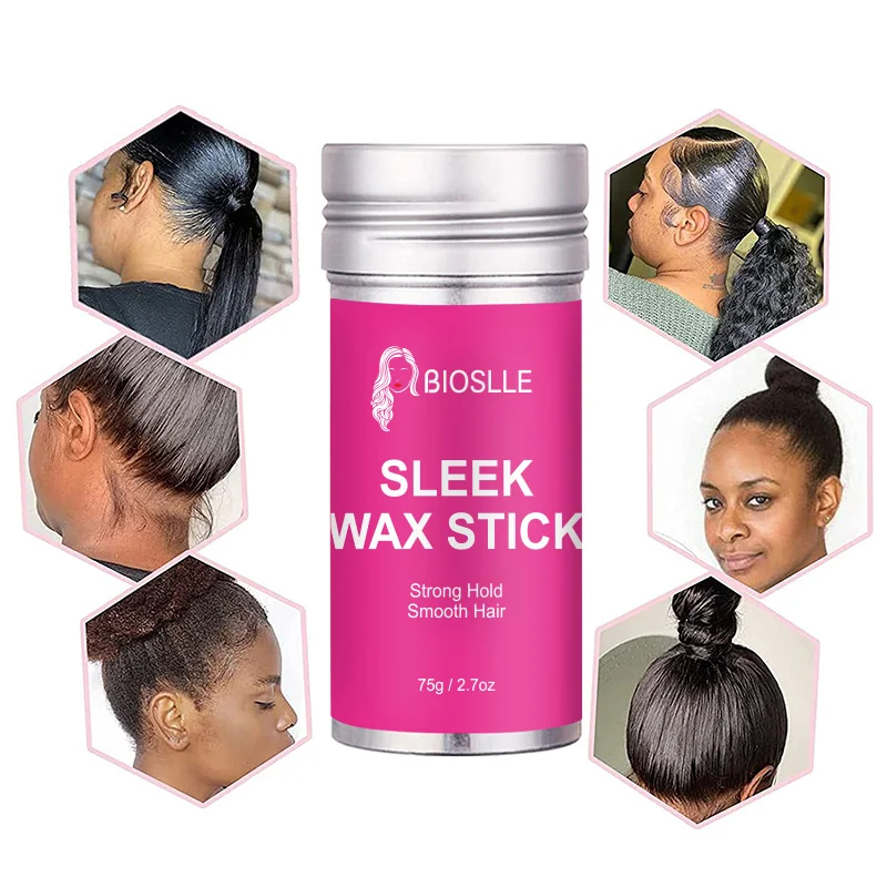 BIOSLLE Extremely Hold Lace Glue Fast Acting Lace Glue Remover Smooth Hair Sleek Wax Stick Kit
