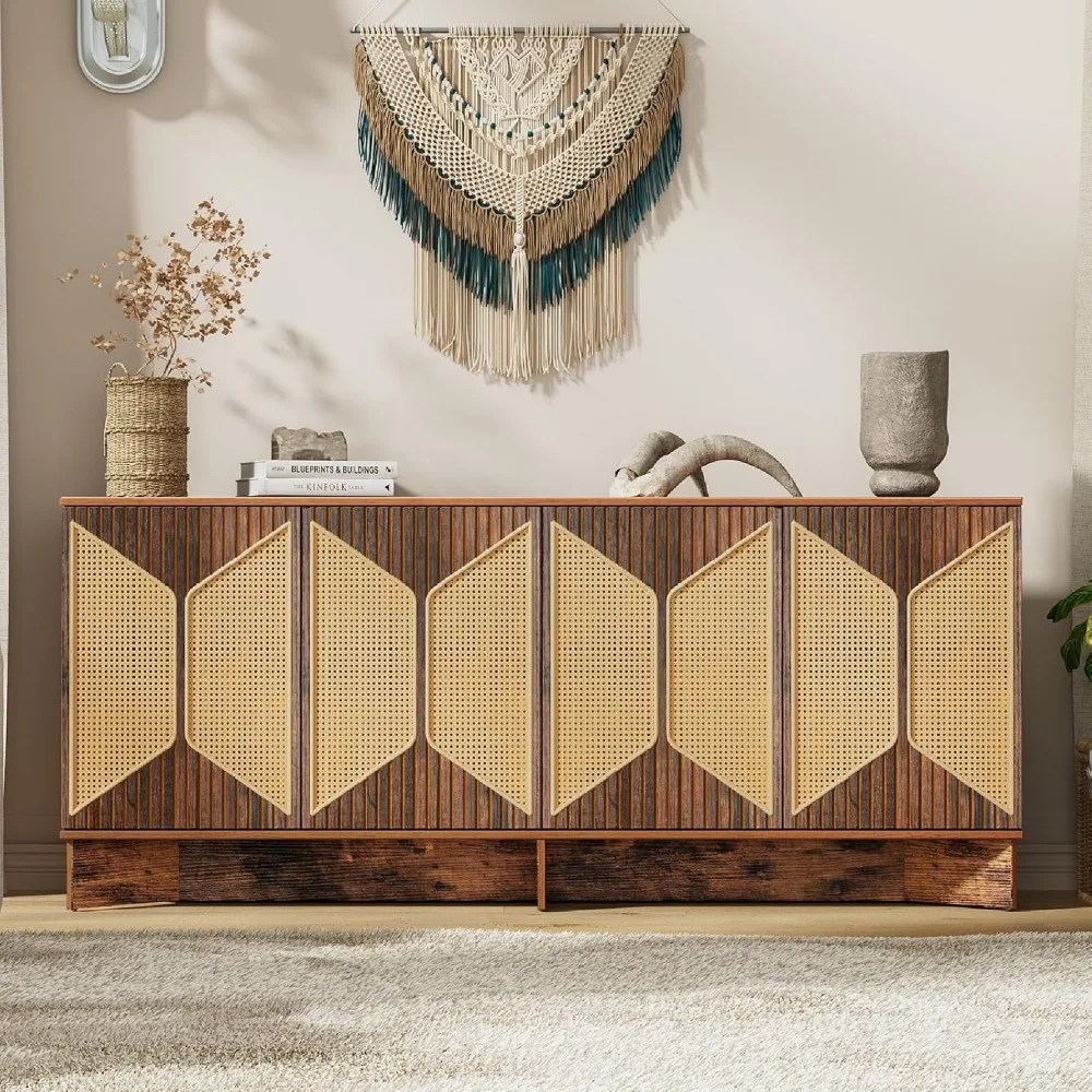 Modern Boho Rattan Sideboard 2