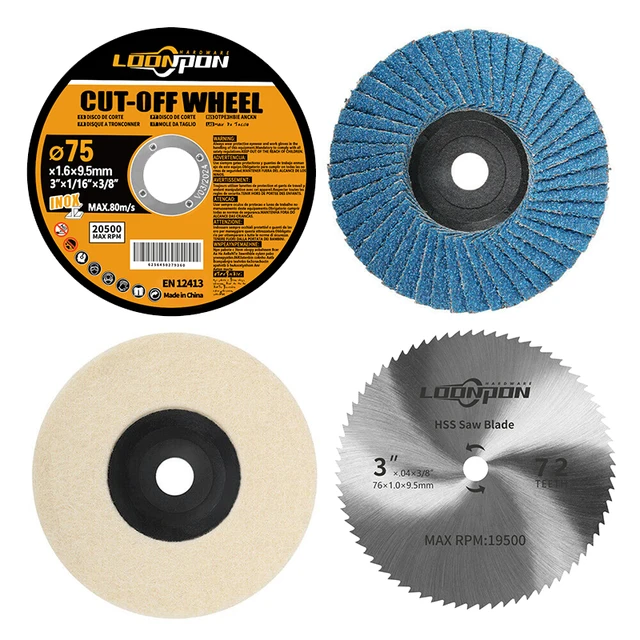 Grinding wheel Hss cutting disc Polishing sheet Polishing Wheel Felt Wool Buffing Polishers Pad For 12V Mini Angle Grinder - Image 2