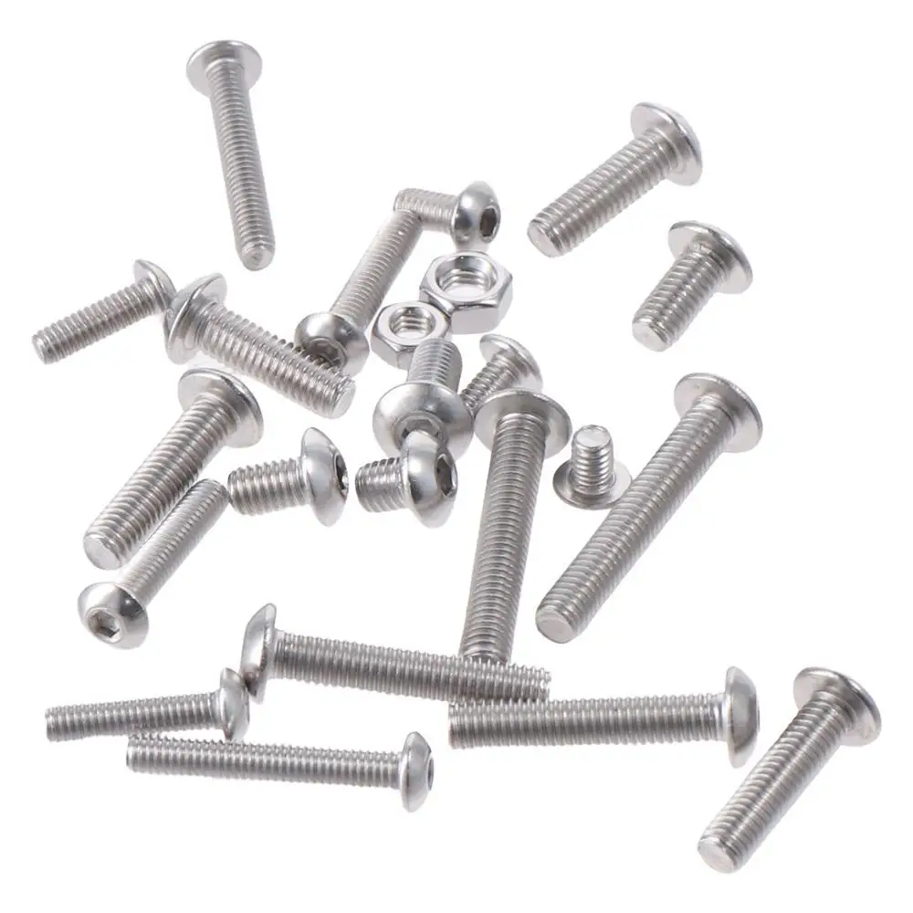 

395PCS M4 M5 Metric Screws Kit 304 Stainless Steel 15 Sizes Bolts Nuts Assortment Kit Nuts & Bolts Kit Amateurs