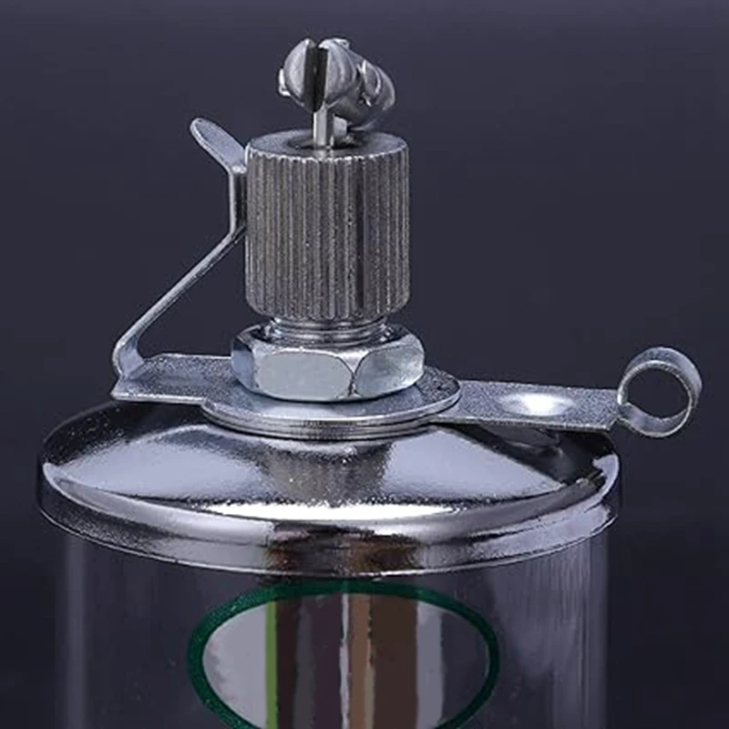 5PCS 50ML Engine Oil Gravity Drip Injectors, Needle Valve Oil Cups, Glass Cups, Machine Tool Cups Easy Install