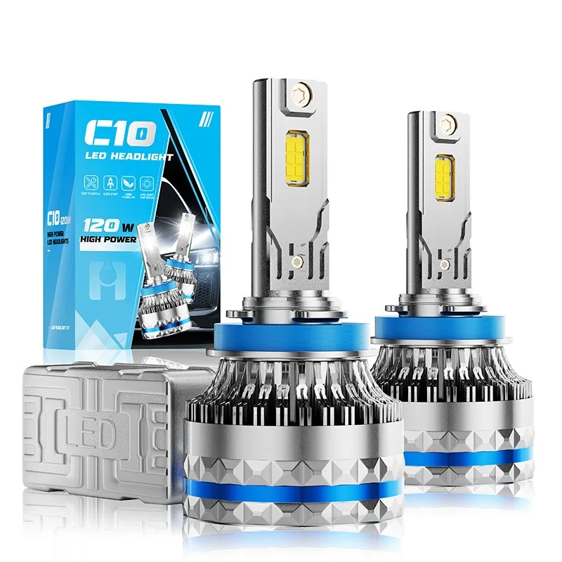 Upgrade Your Car with H4/HB2/9003 LED Headlight Bulbs, 6000K 120W with 3570 Chips for 9004/HB1 9007/HB5 H13/9008