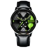 Fashion Men Watches Hollow 3D Wheel Watch for Men Women Dress Watch Racing Style Anti-scratch Mirror Waterproof Male Wristwatch 6