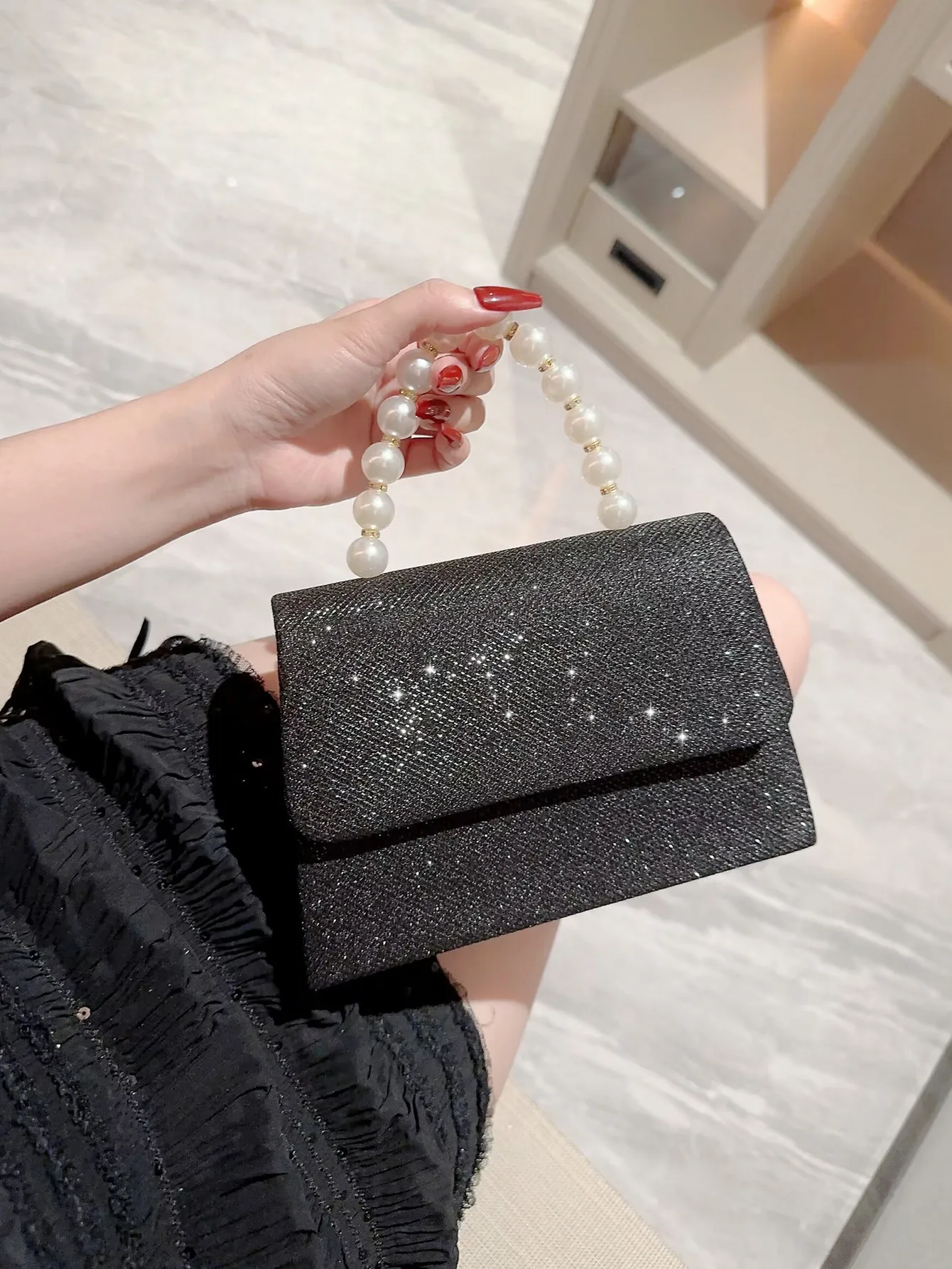 Clutch Bags Bridal Pouch 2018 NATASSIE 2018 New Women Pearl