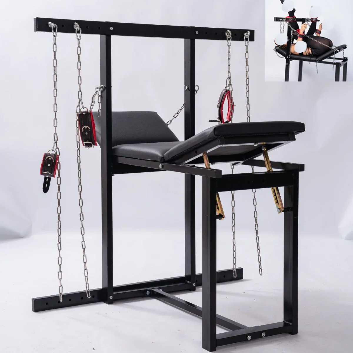 SM Sex Furniture Femdom Chair Forced Leg Splitter Lower Body Open Leg Rack Couple Sex Toys Bondage Props Shop