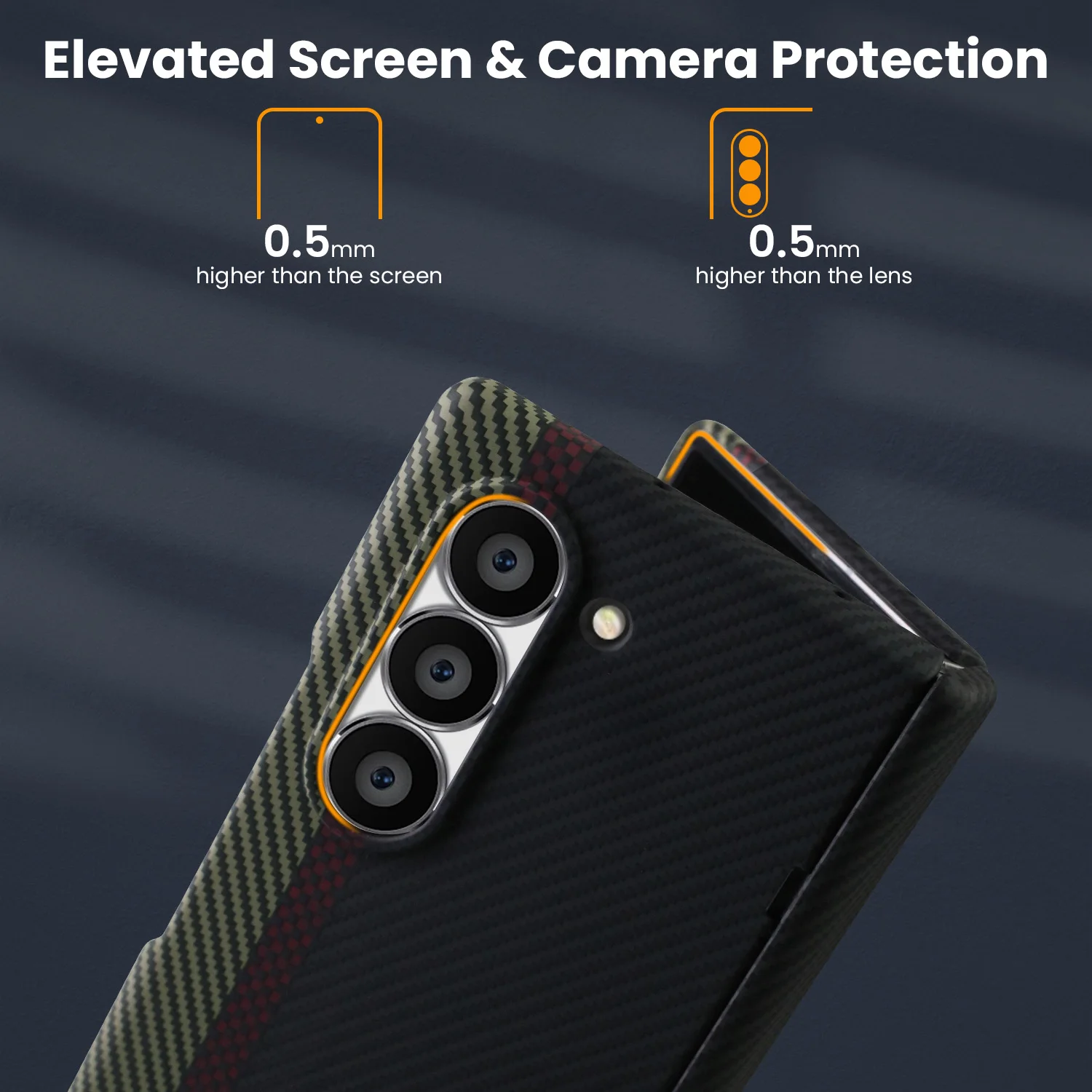 High-End Transparent PC Skin-Feel Cover with Dopamine Color Scheme