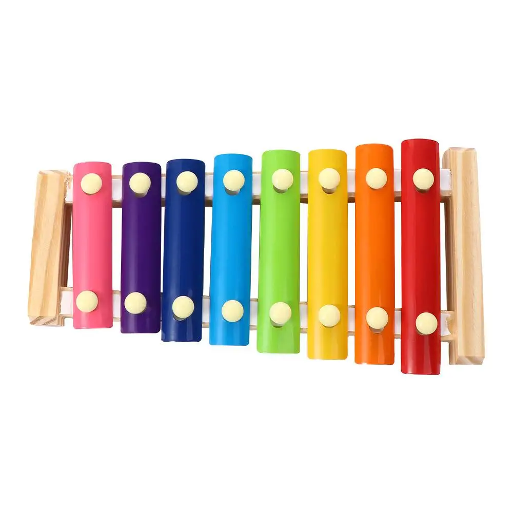 

8 Scale Wooden Musical Learning Tool Early Enlightenment Xylophone Musical Instruments Musical Funny Toys Music Instrument Toy