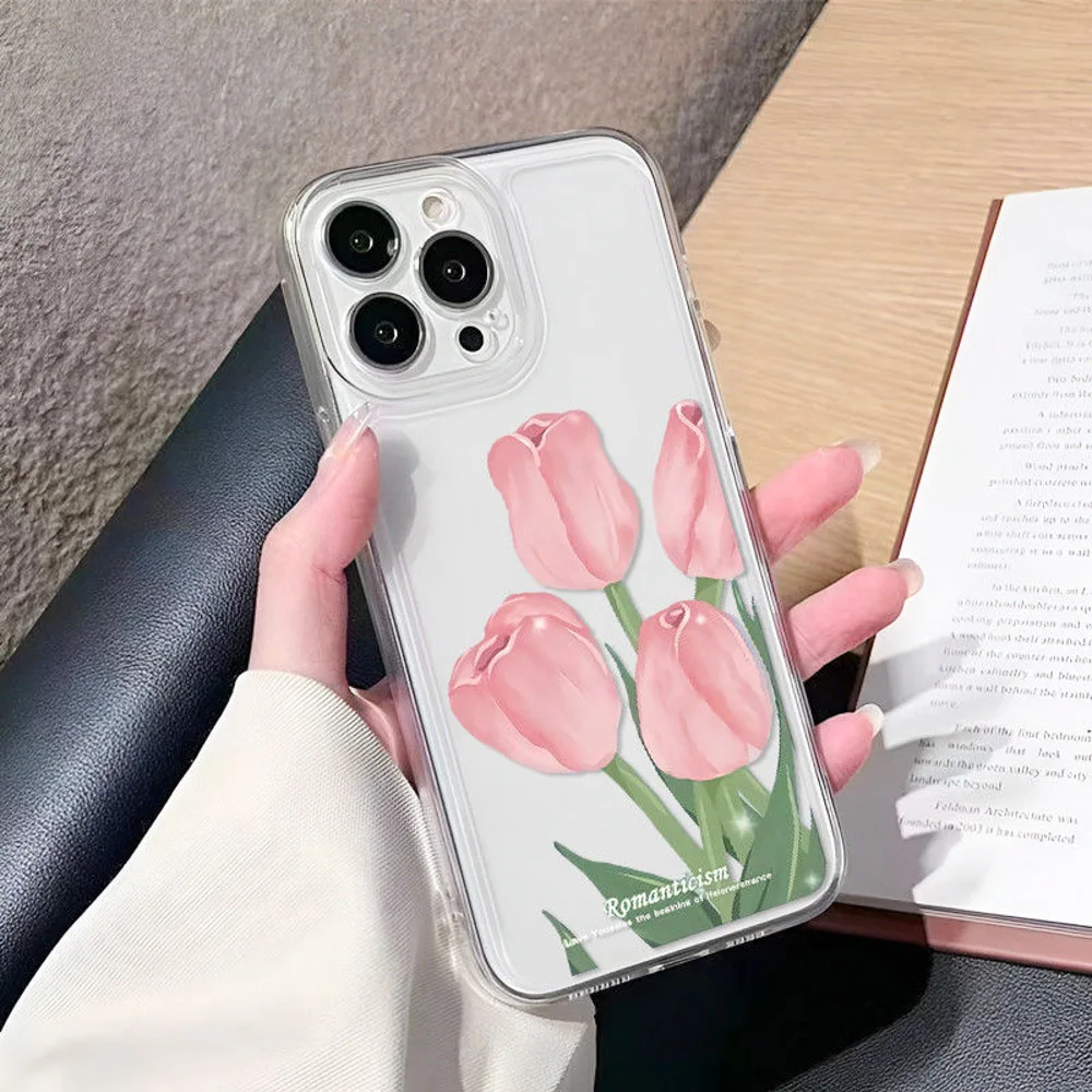 Custodia A Fiori Romantici Per Iphone 13 Custodia Iphone 11 12 13 Pro Max Funda Iphone Xr X Xs Max 7 8 Plus Se 2 3 2022 Cover Soft Silicon