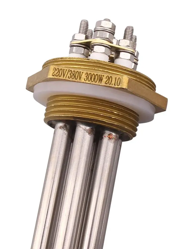 Description Picture 2 of itemDERNORD Water Heater 220v/380v 1.5" Thread Immersion Heating Element Electric Tubular Heater for Water Tank 3/4.5KW/6KW/9kw/12kw