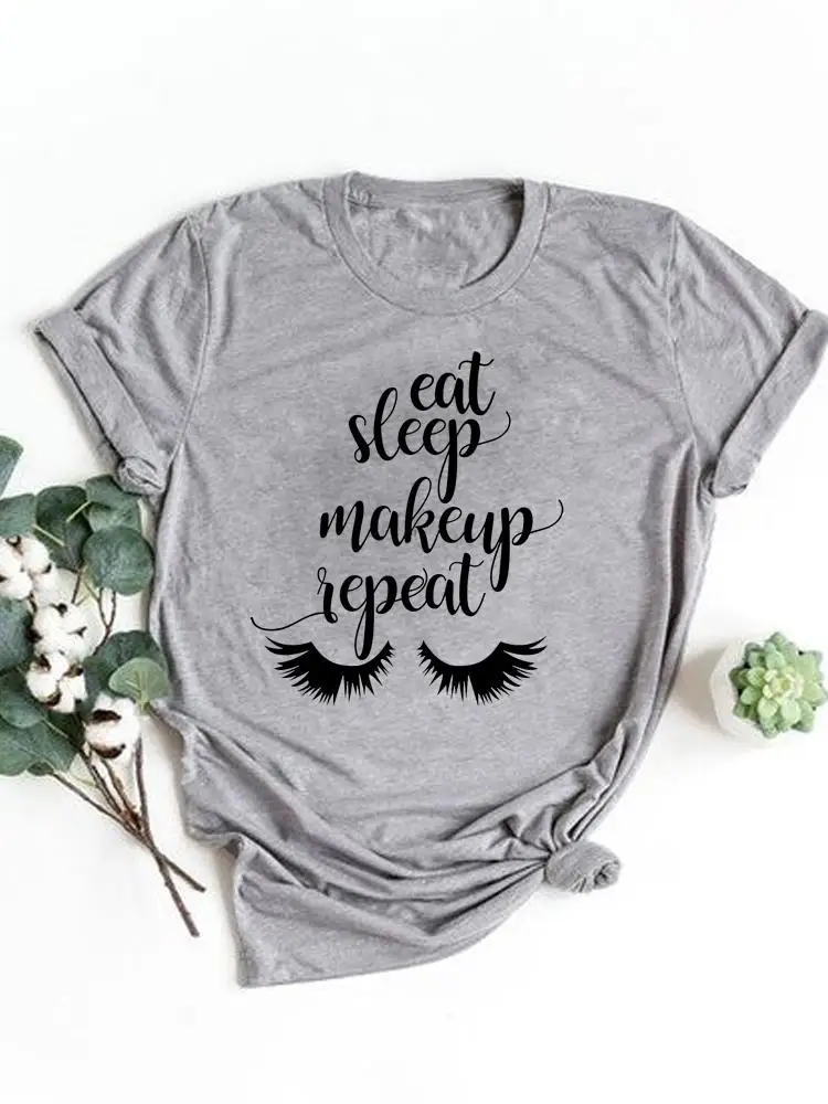 

Трендовая Милая футболка с надписью и ресницами, базовая одежда, летний топ, женская одежда, футболка с принтом, модная футболка с коротким рукавом и графическим принтом