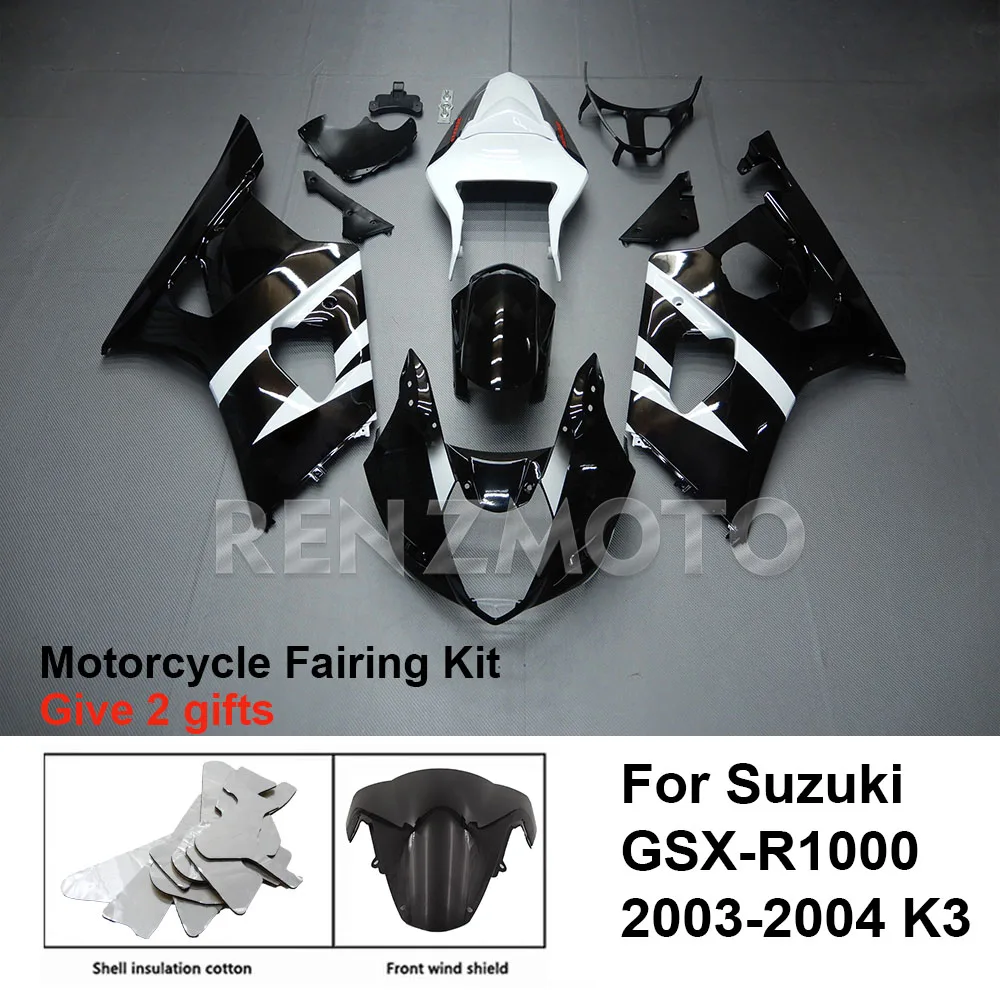

Обтекатель для мотоцикла Suzuki GSX-R1000 2003-2004 K3, комплект кузова, декоративная пластиковая защитная пластина, аксессуары, оболочка