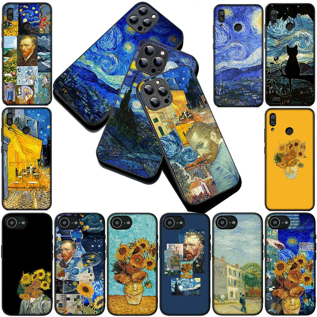 Starry Night Van Gogh Art Premium Phone Case Cover