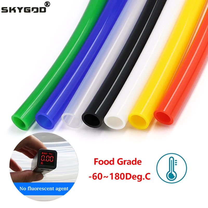 1/5/10m Food Grade Silicone Tube Color ID 0.5/1/2/3/4/5/6/7/8mm Water Connector Fish Tank Pond Pump Hoses Flexible Rubber Hose
