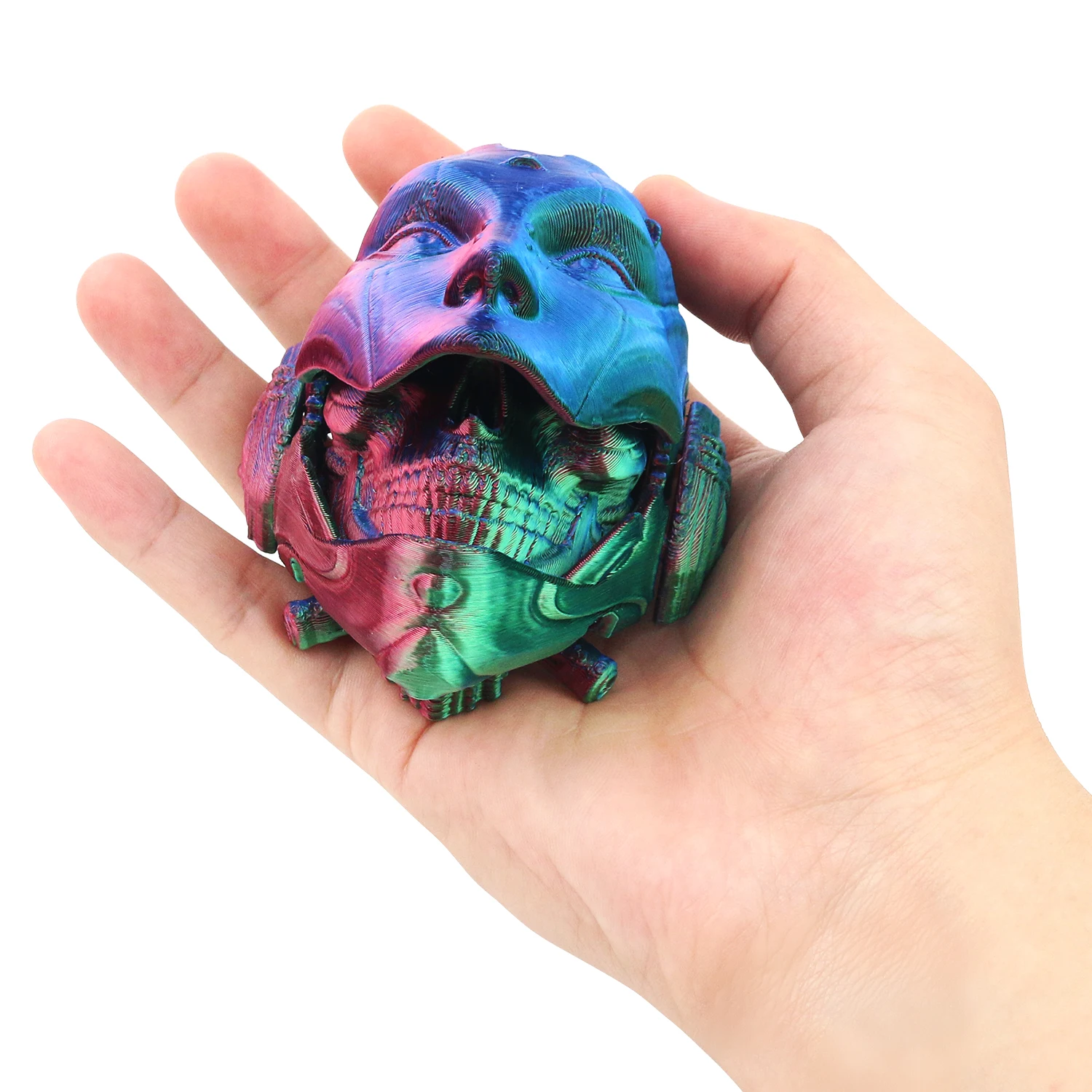 Skeleton Head Flip up Children's Toy Gift Ornament Halloween Decoration Festival Gift Trick and Relieve Stress 6