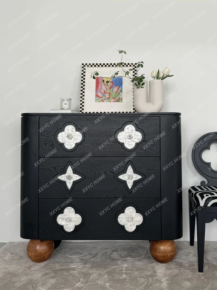 

Шкаф-сервант, французский ретро шкаф из массива дерева для ресторана, многофункциональный шкаф для хранения