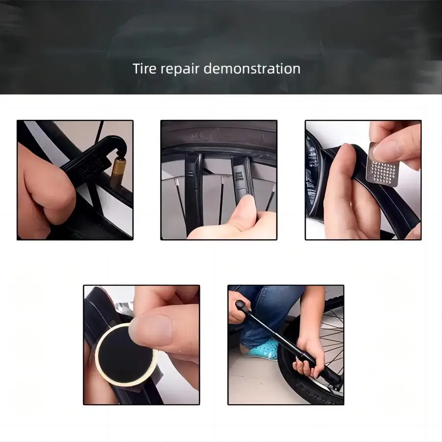 Complete Bike Tire Patch Repair Kit 4
