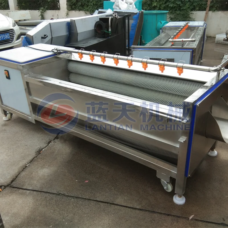 Best Selling Fruit And Vegetable Purifier Carrot Ginger Potato Brush Washing Machine And Slicer Dry Palm Dates Cleaning Machine 3
