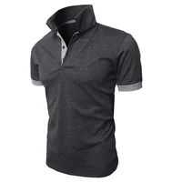 Polo décontracté à manches courtes pour hommes, t-shirt populaire pour les jeunes, été 5