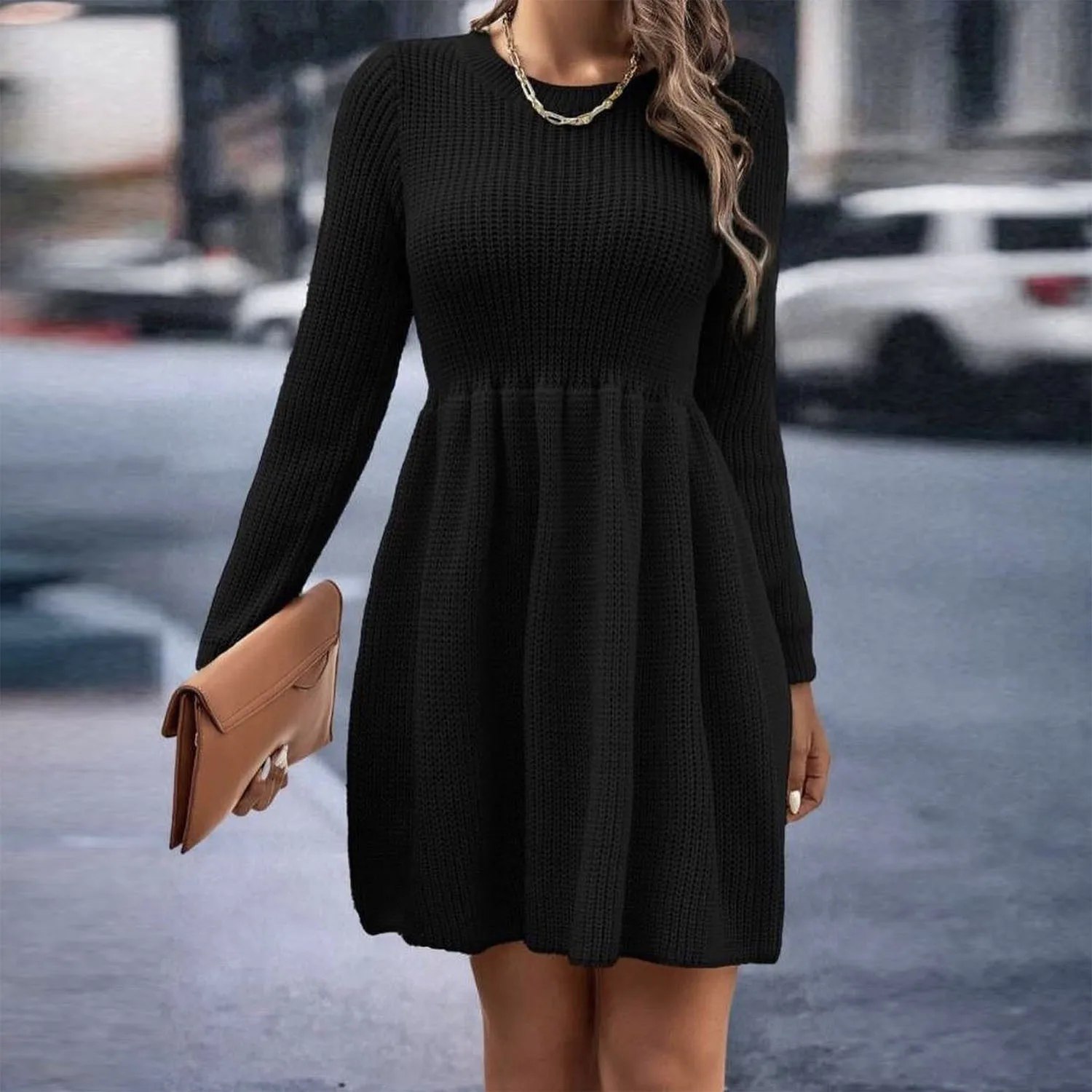 High Waist Hollow Out Fashion Mini Dress Female Elegant Patchwork Solid Pleated Party Dress Slim Long Sleeve Women Dress 27 High Waist Hollow Out Fashion Mini Dress Female Elegant Patchwork Solid Pleated Party Dress Slim Long Sleeve Women Dress