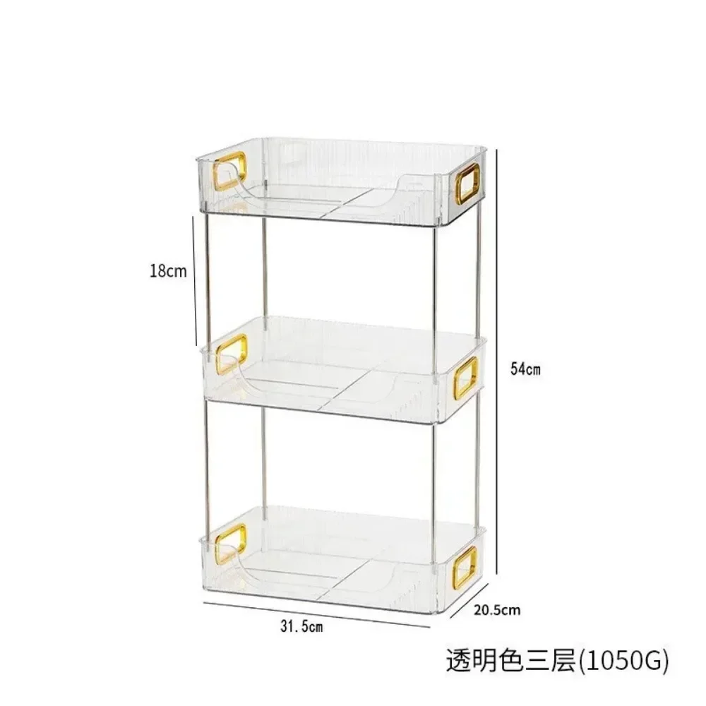 Double-Layer Storage Box Multi-Layer Display Storage Rack Cosmetic Desktop Storage Rack Bedroom Decoration Storage Box 3