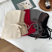 MILANCEL New Winter Kids Beanie Children Girls Solid Color Warmth Cap Boys Knitted Ear Protection Hat