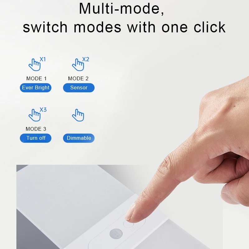 충전식 벽 램프 USB 충전 모션 센서 벽 조명 실내 조명 룸 장식 침대 옆 거실 침실 Sconces