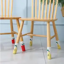 

4Pcs/Set Table Leg Cover Thickened Noise Reduction Acrylic Fiber Knitted Door Handle Chair Table Foot Sock for Household