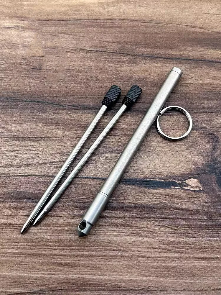 Stylo Bille Miniature En Laiton - Porte-clés EDC - Cadeau Original - Neuf