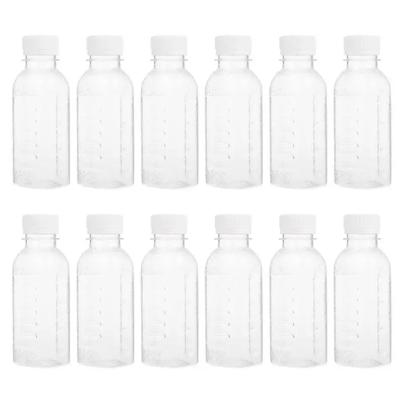 12pcsMultipurposeJuiceBottlesBeverageStorageBottlesWater