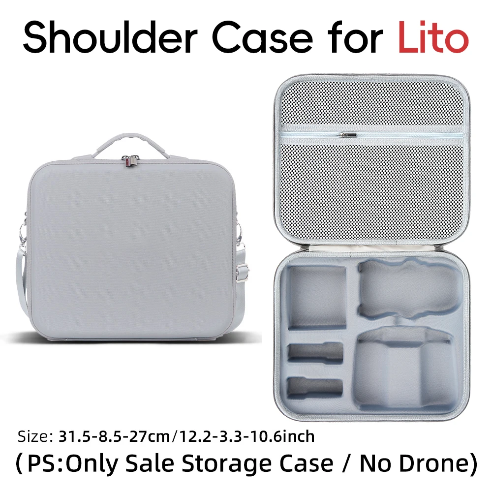 DJI Lito 1/X1 플라이 모어 콤보용 휴대 케이스, DJI Lito 1/X1 RC2 리모컨 충전 관리기용 보관 여행 가방